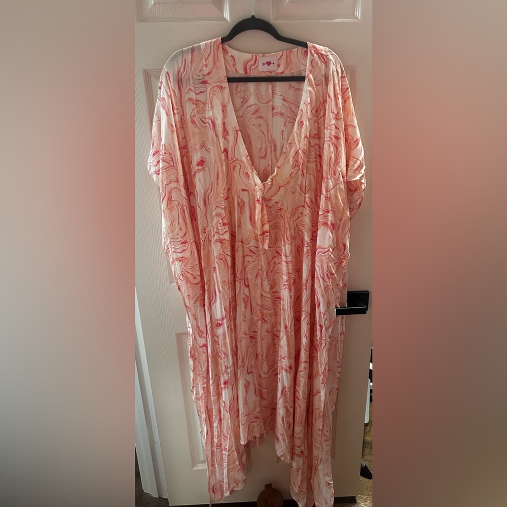 BUDDY LOVE MAMIE CAFTAN DRESS - PEACHES